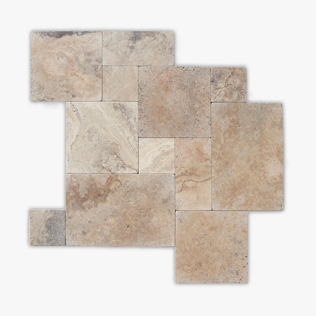 Scabos Tumbled 8 Inch Versailles Travertine Tile