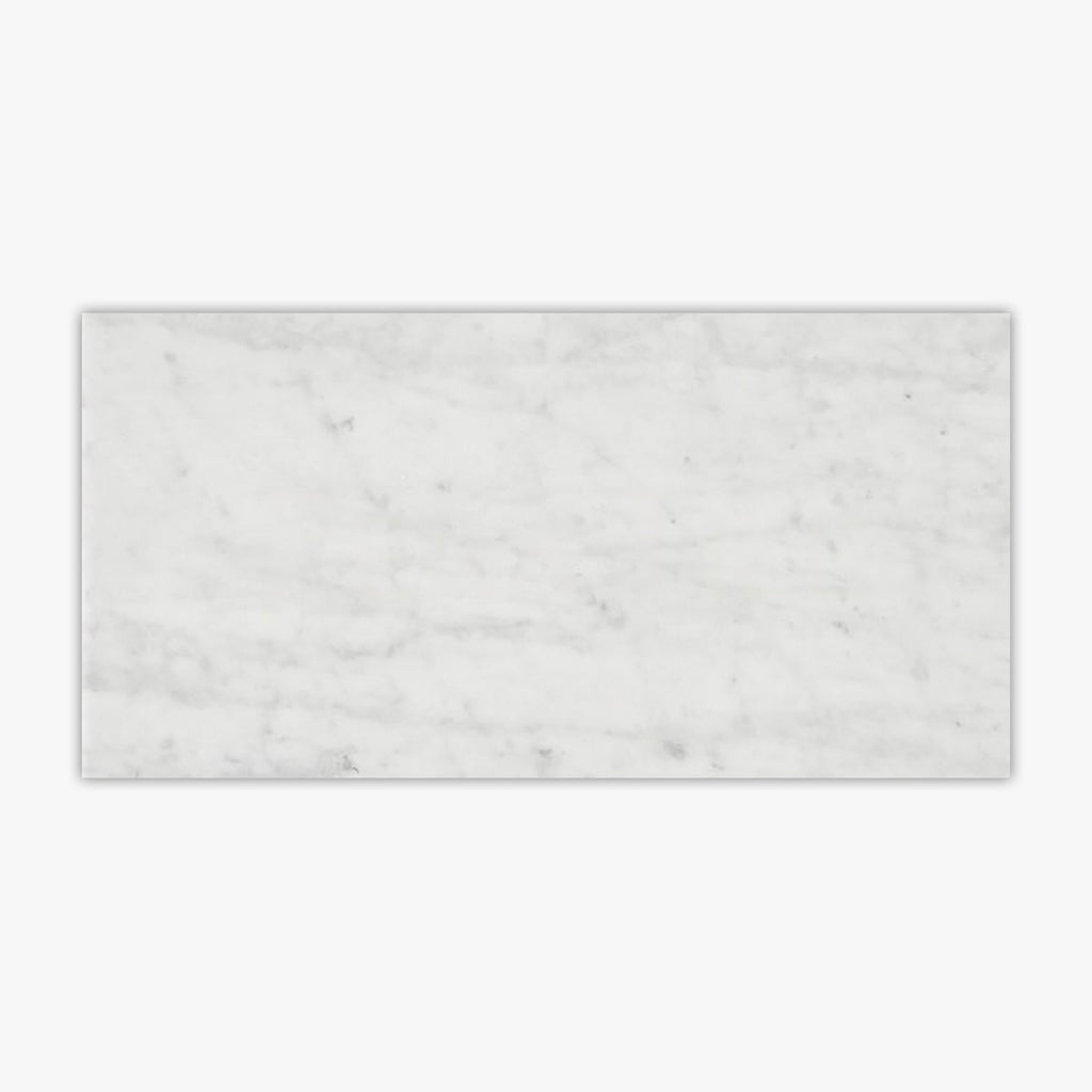 Bianco Carrara Polished 12x24 Marble Tile
