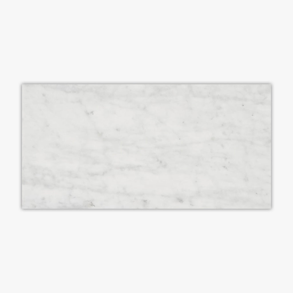 Bianco Carrara Honed 12x24 Marble Tile
