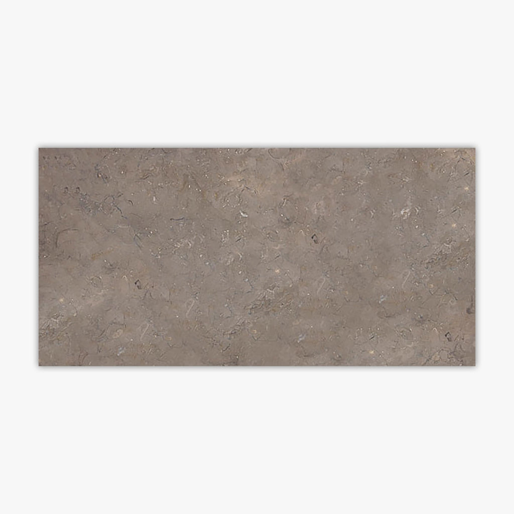 Caspian Brown Leathered 12x24 Limestone Tile