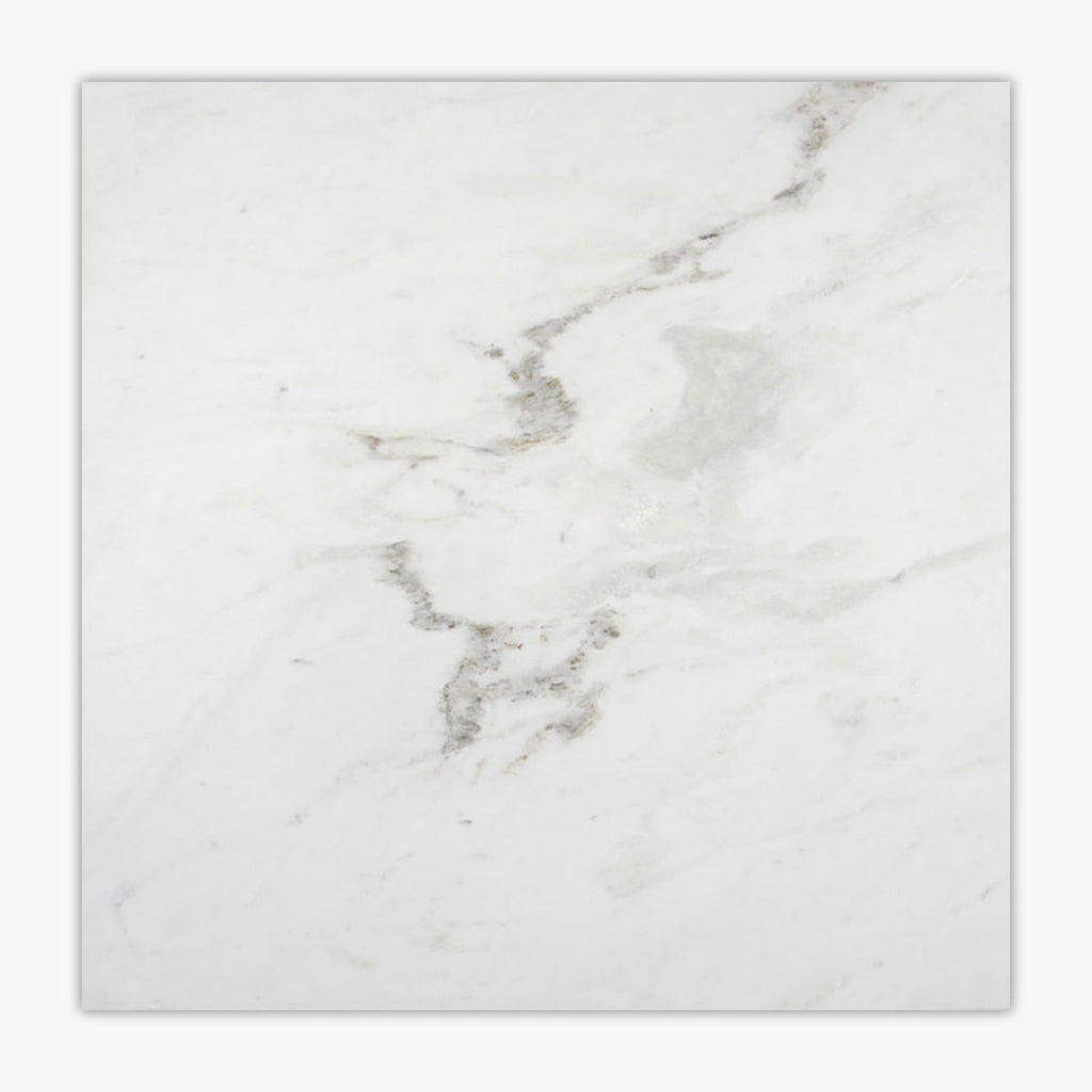 Daphne White Honed 24x24 Marble Tile