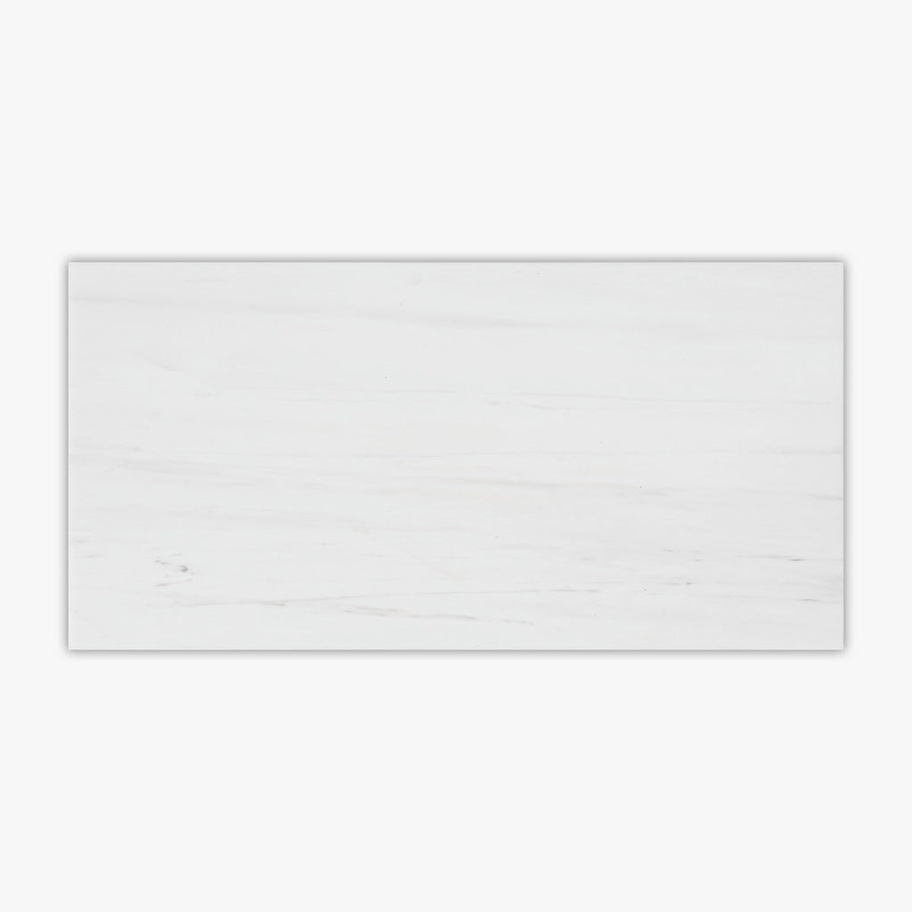 Bianco Dolomiti Premium Honed 12x24 Marble Tile