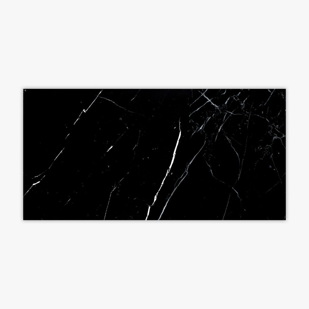 Nero Marquina Honed 12x24 Marble Tile