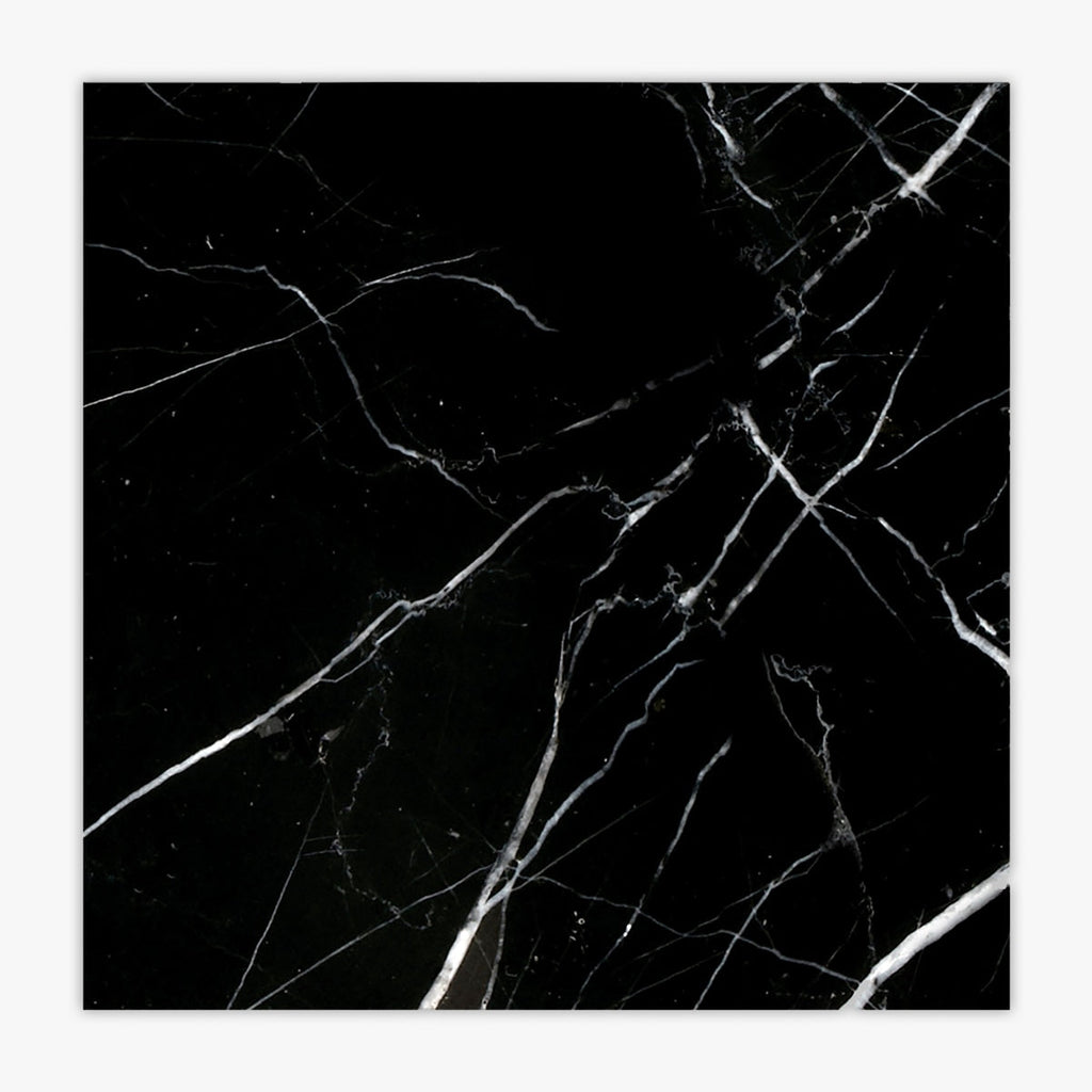 Nero Marquina Honed 12x12 Marble Tile