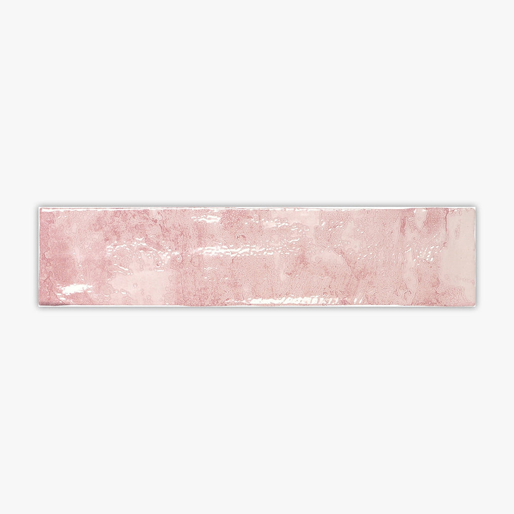 Fabrica Pink Glossy 3x12 Ceramic Wall Tile