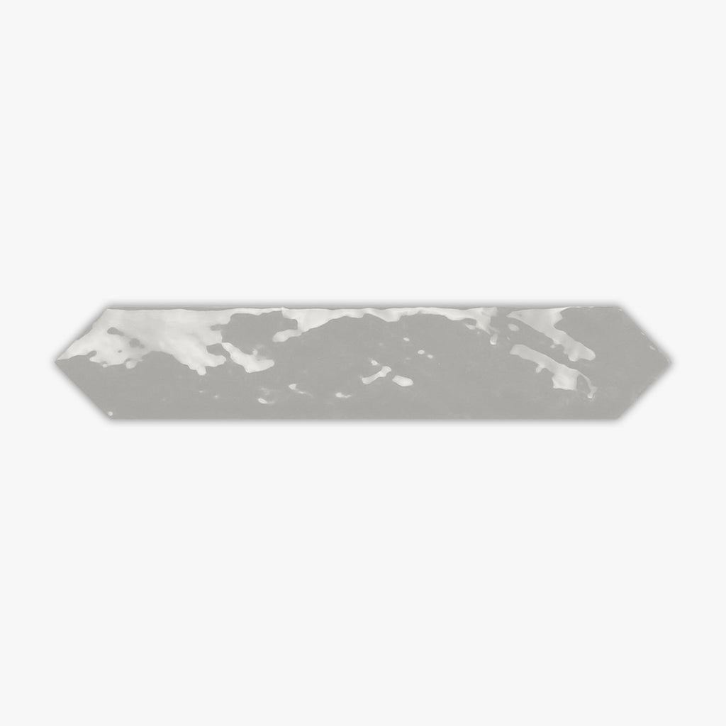 Serenity Silver Glossy 2x10 Ceramic Wall Tile