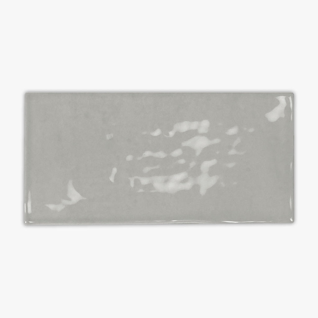 Serenity Silver Glossy 2 1/2x5 Ceramic Wall Tile