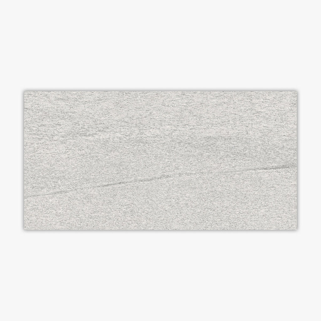 Union Stone Duke White Bush-Hammered 24x48 Porcelain Tile