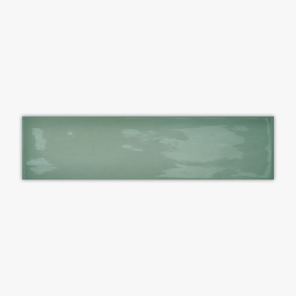 Seville Spa Green Glossy 3x12 Ceramic Wall Tile