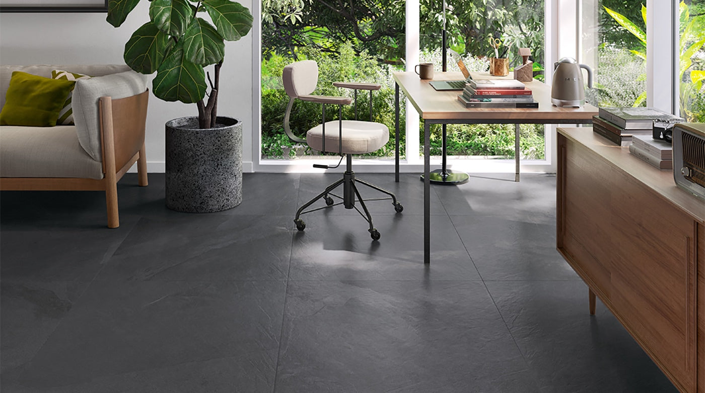 Chic Black Floor Tiles – TilePoint, image size:1400x782
