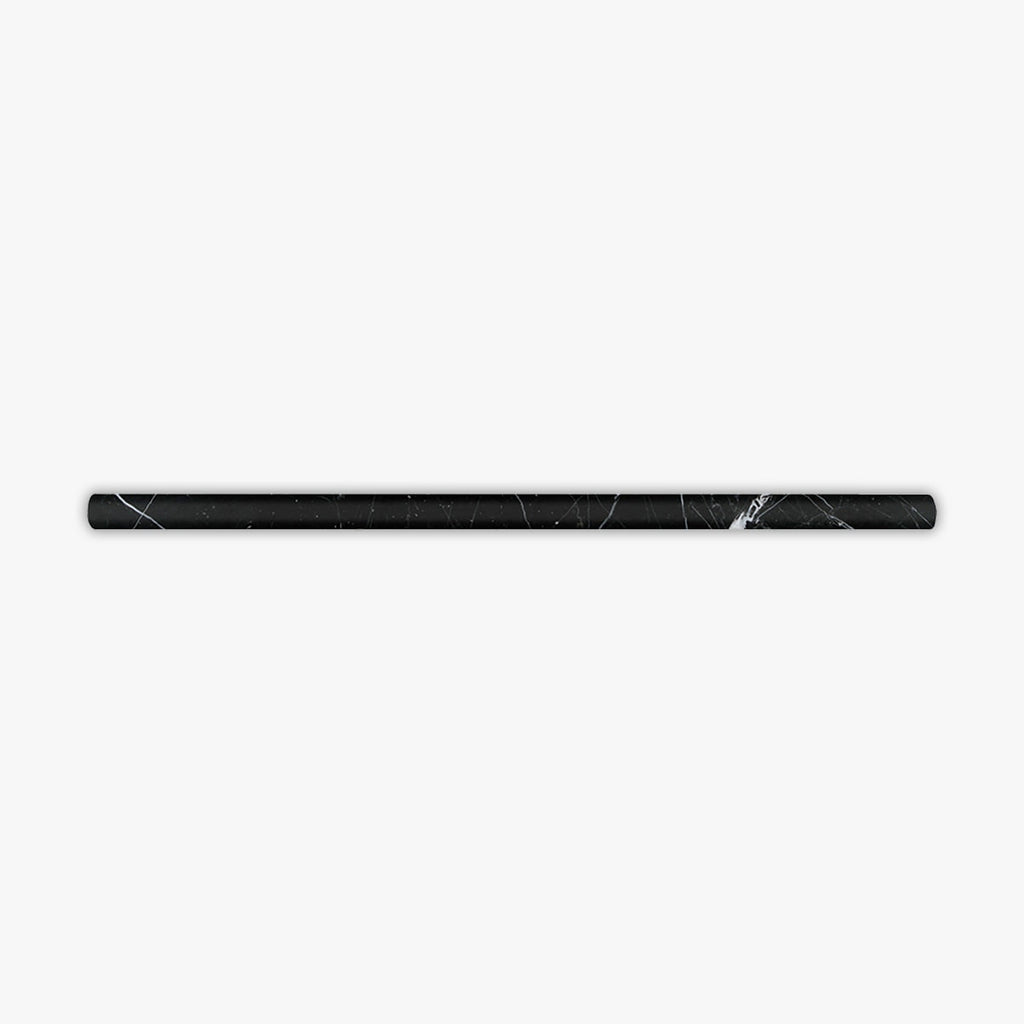 Nero Marquina Honed Pencil Liner Marble Molding