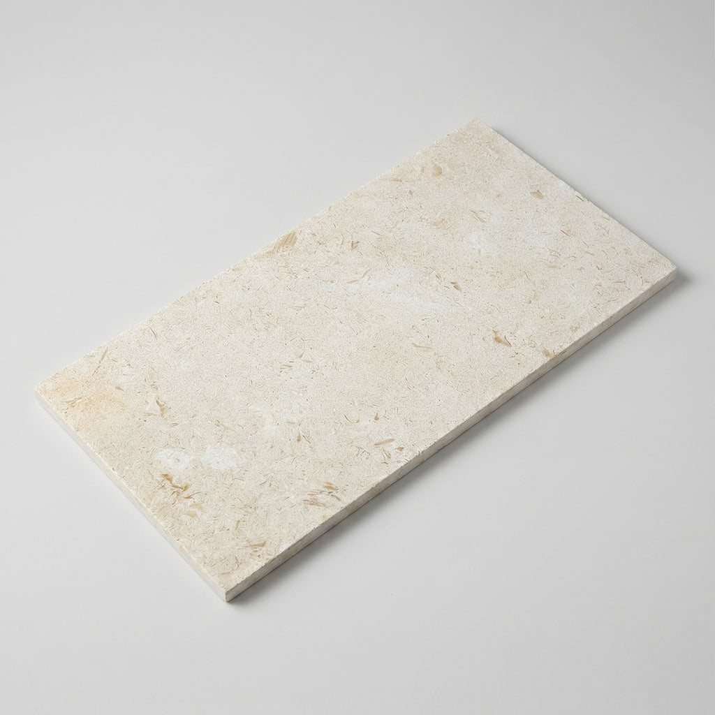 Shell Limestone Tile Symra Shell Brushed 12x24 Limestone Tile – TilePoint