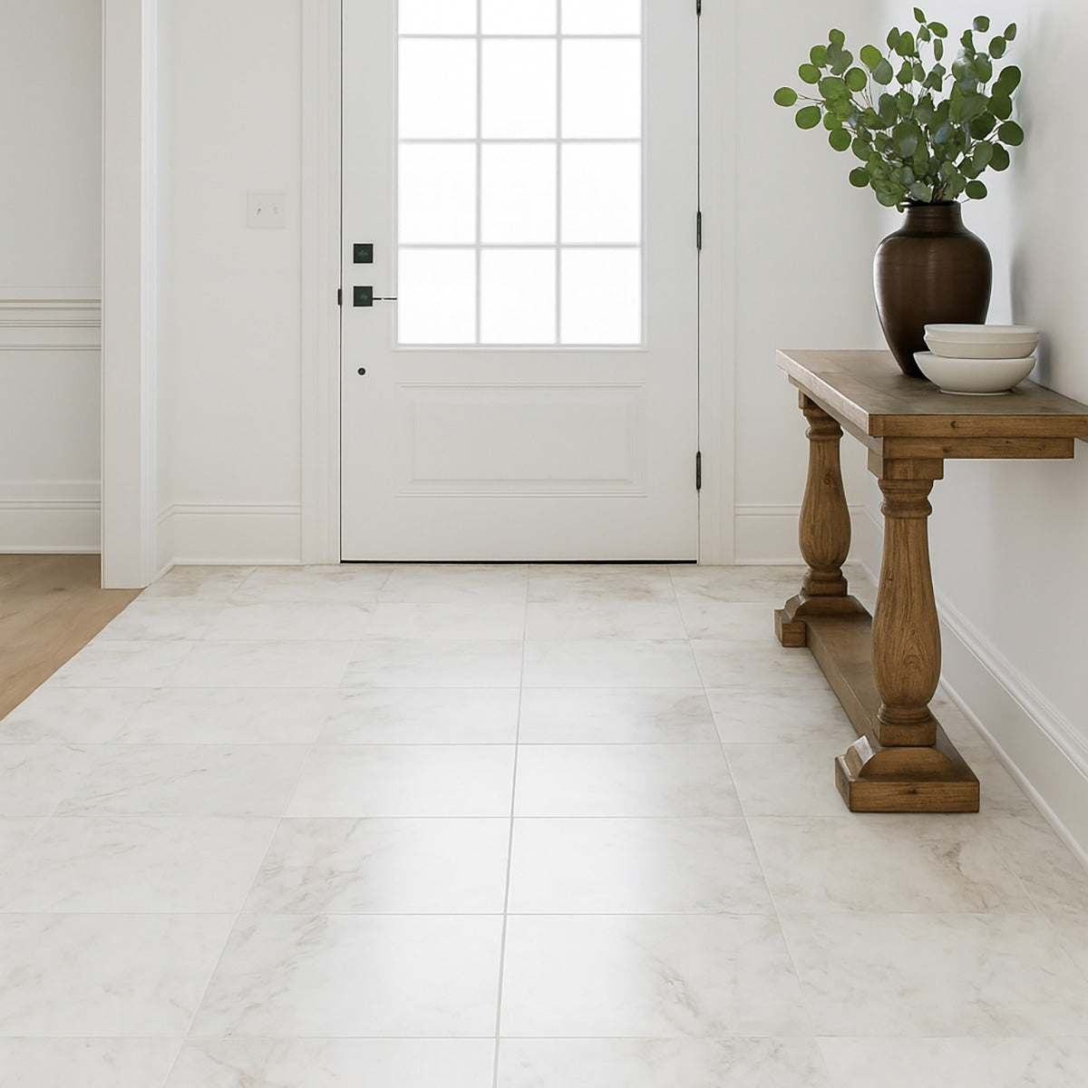 Daphne White Honed 18x18 Marble Tile – TilePoint