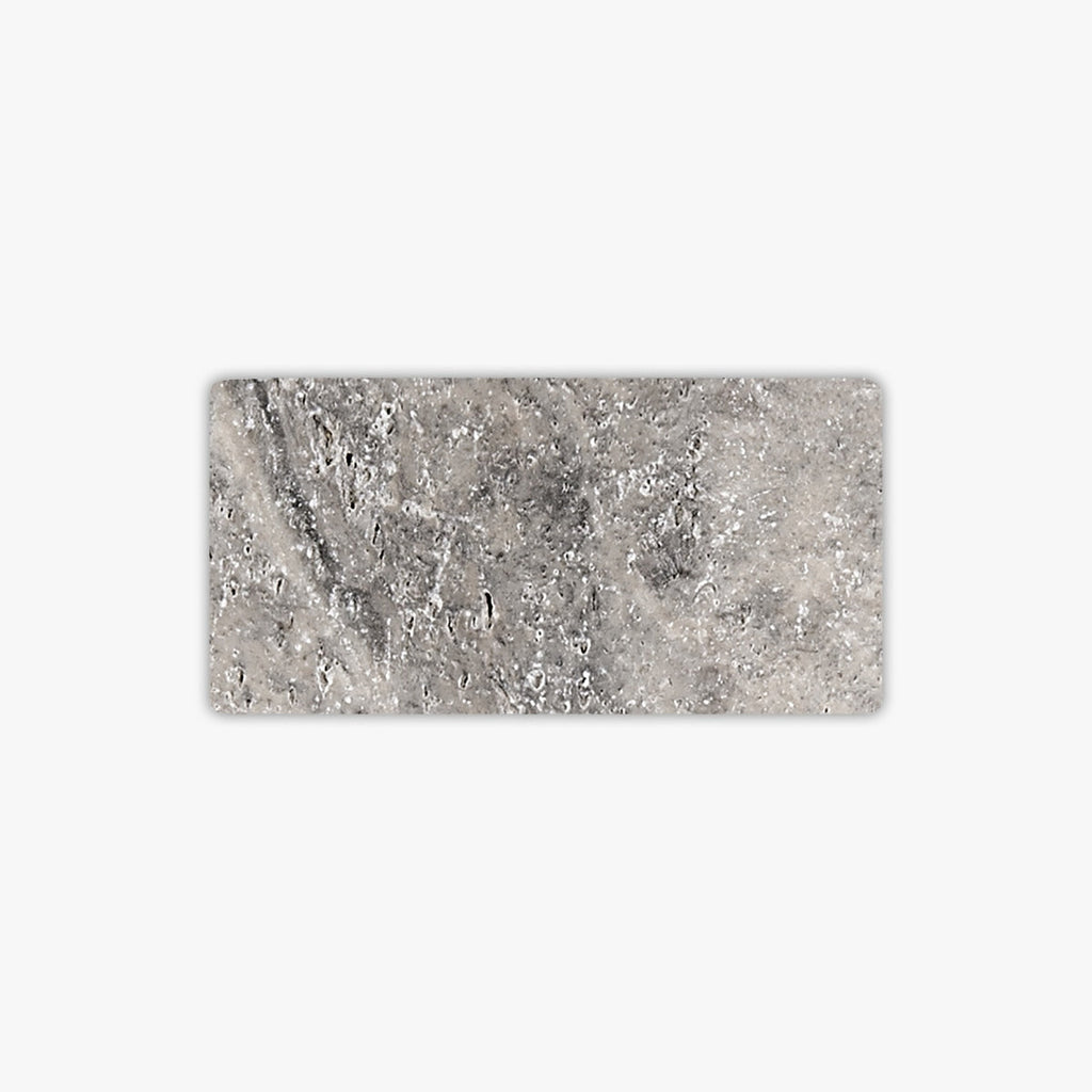 Silver Tumbled 3x6 Travertine Tile