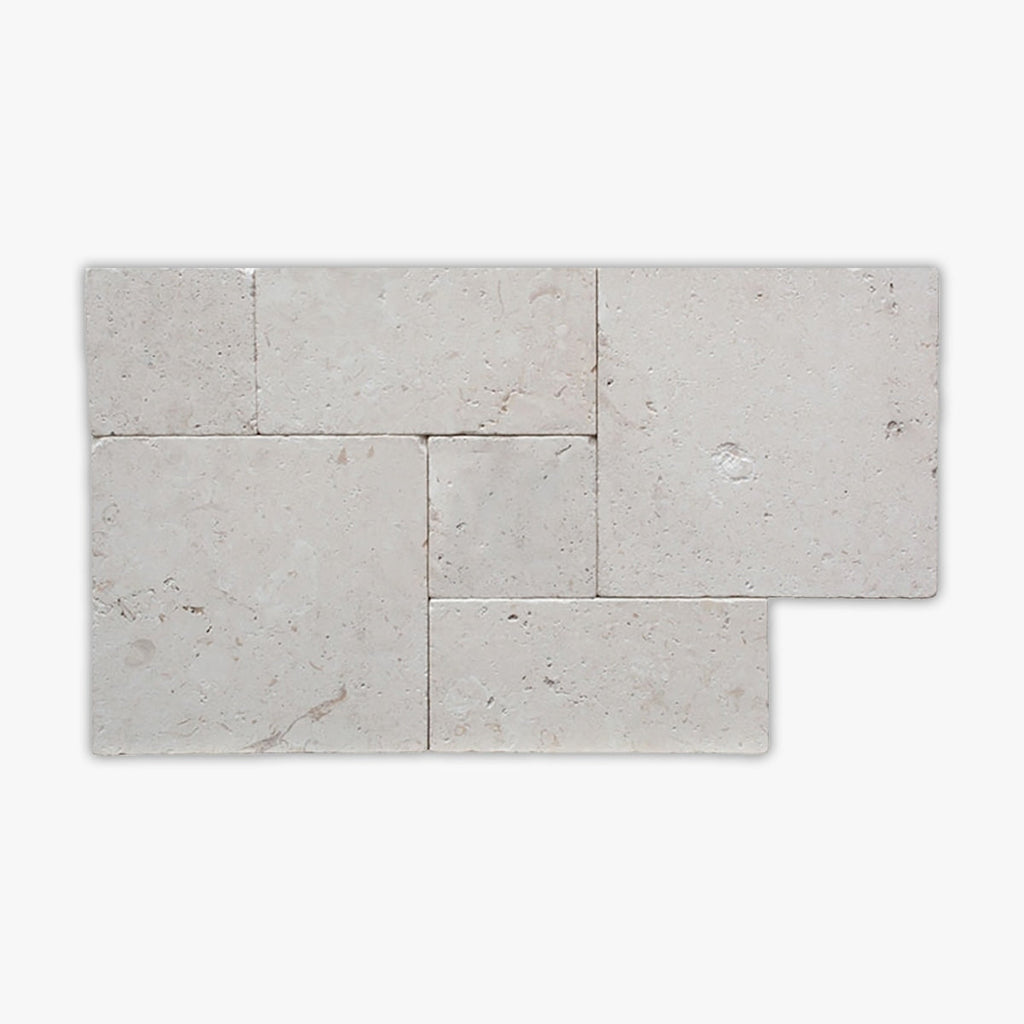 Symra Shell Tumbled Roman Pattern Limestone Paver