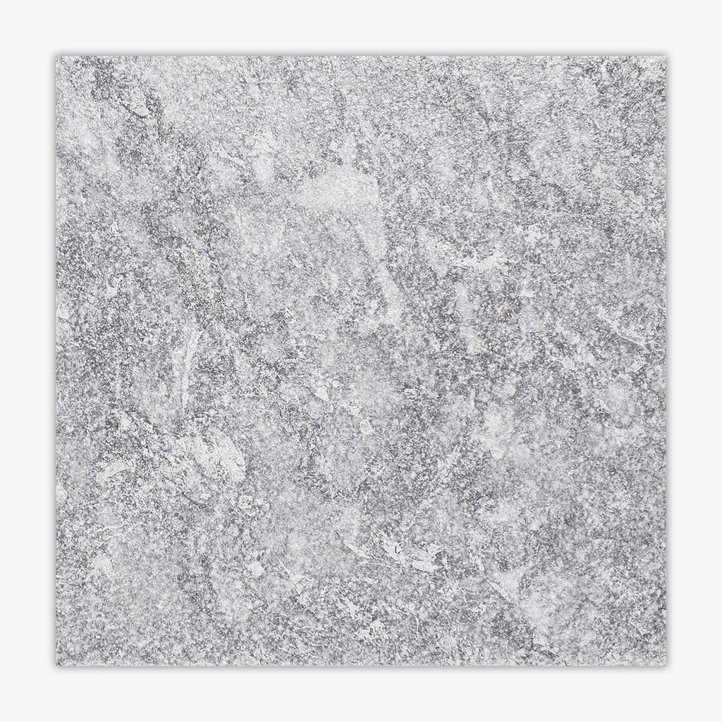 Wavy Grey Grained Texture 16x16 Marble Paver