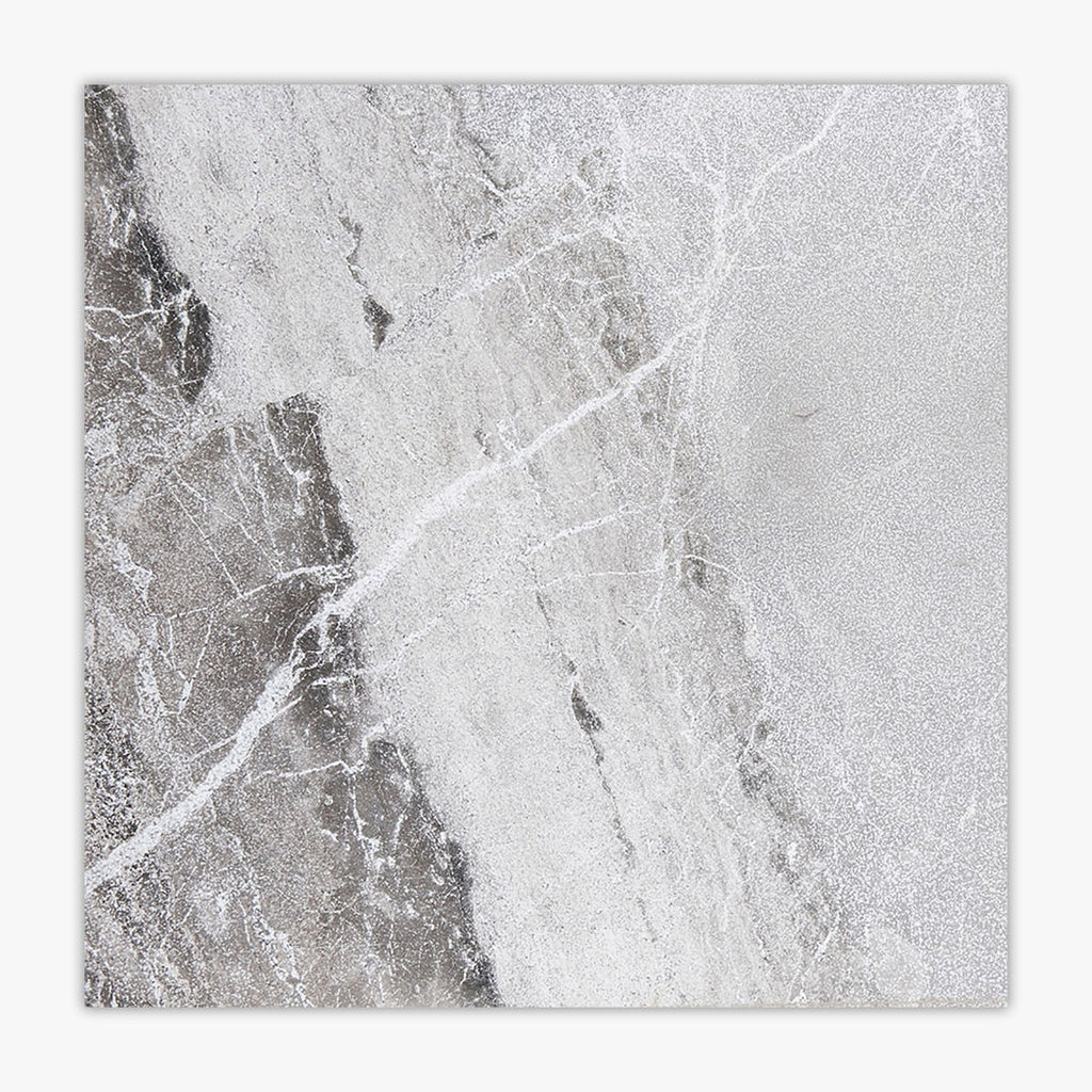 Atlantic Grey Grained Texture 24x24 Marble Paver