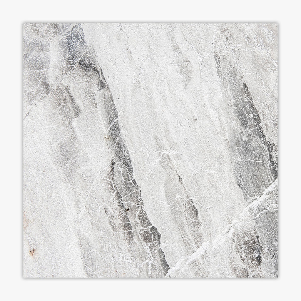 Atlantic Grey Grained Texture 12x12 Marble Paver