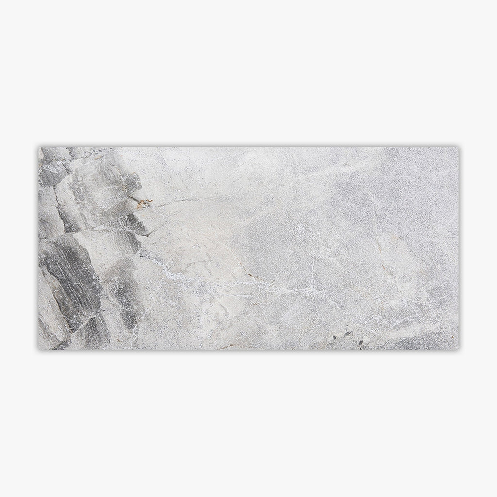 Atlantic Grey Grained Texture 6x12 Marble Paver