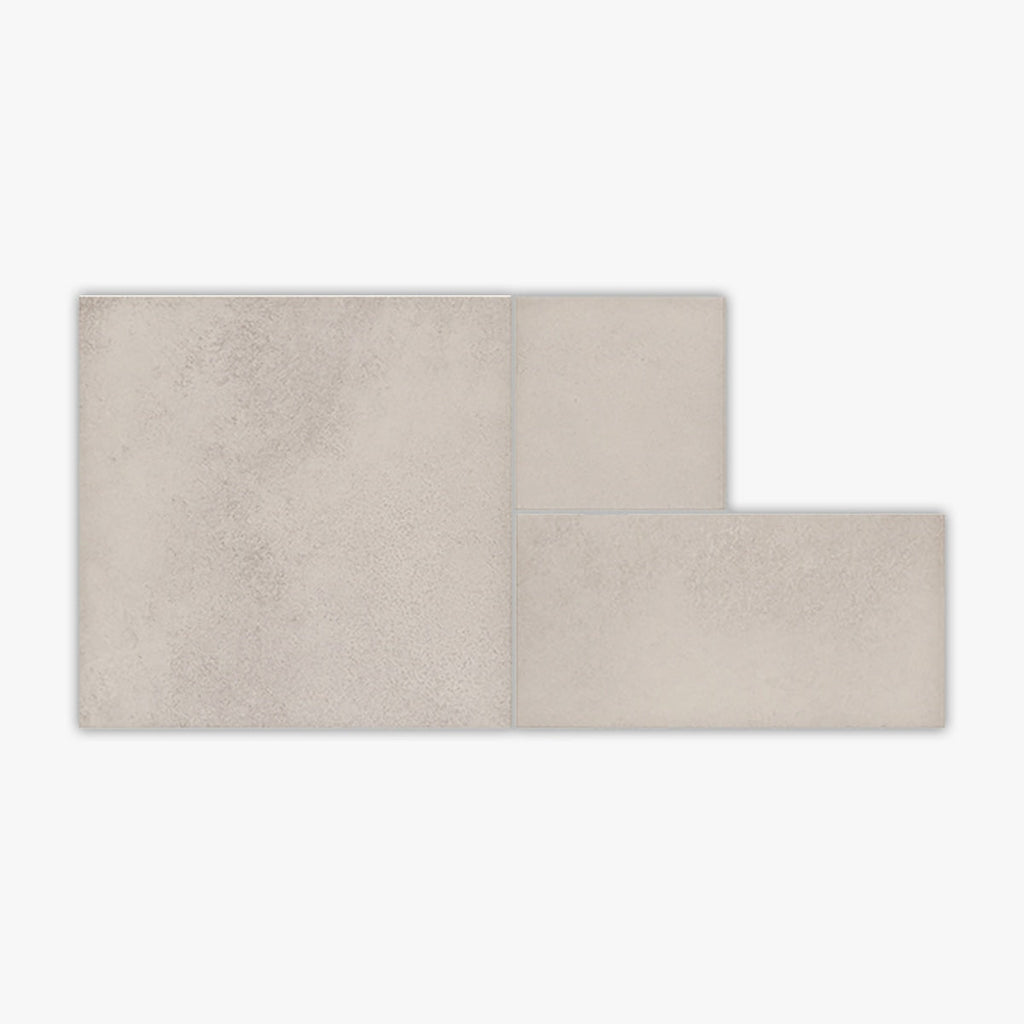 Terra Off White Exterior R11 7 Inch Roman Pattern Extruded Porcelain Tile