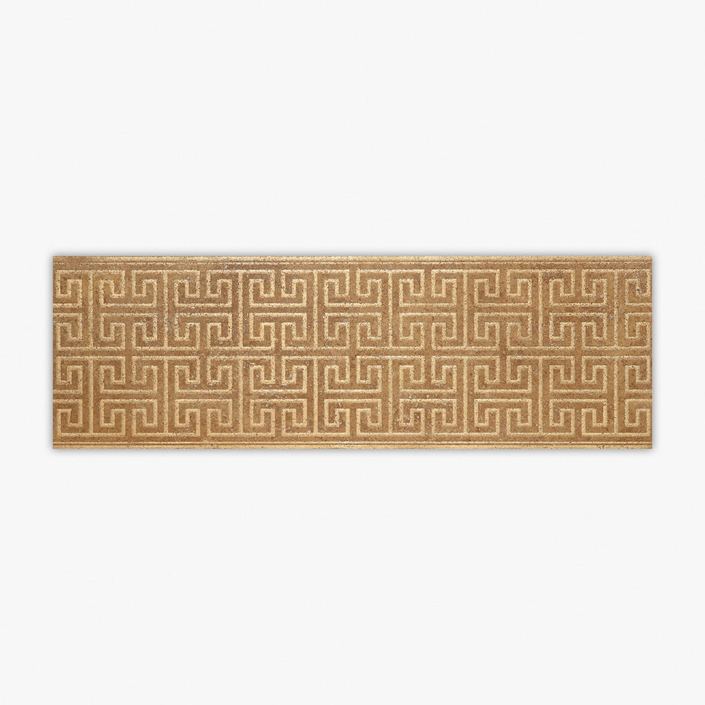 Noce Honed Gold Engraving Travertine 6x18 Decorative Border