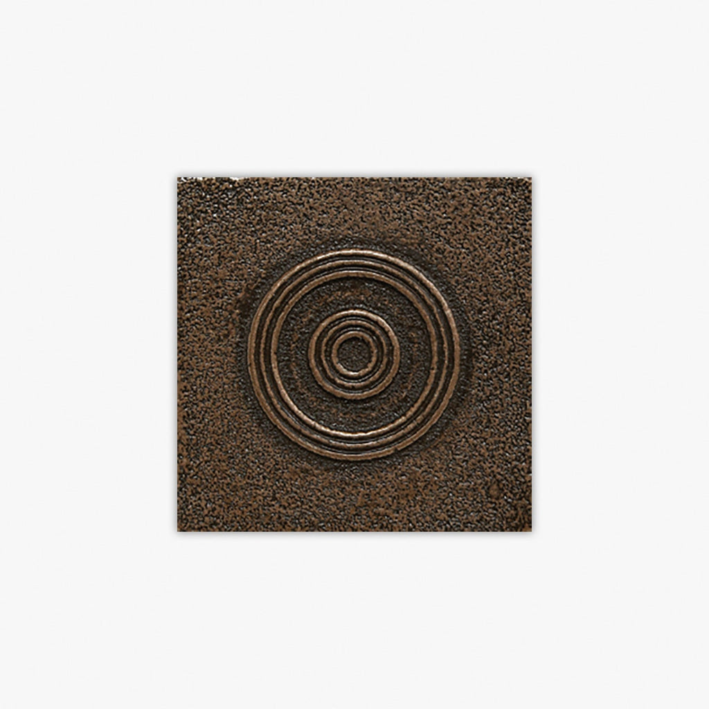 Bronze Natural Circles Polyurethane 2x2 Decorative Insert