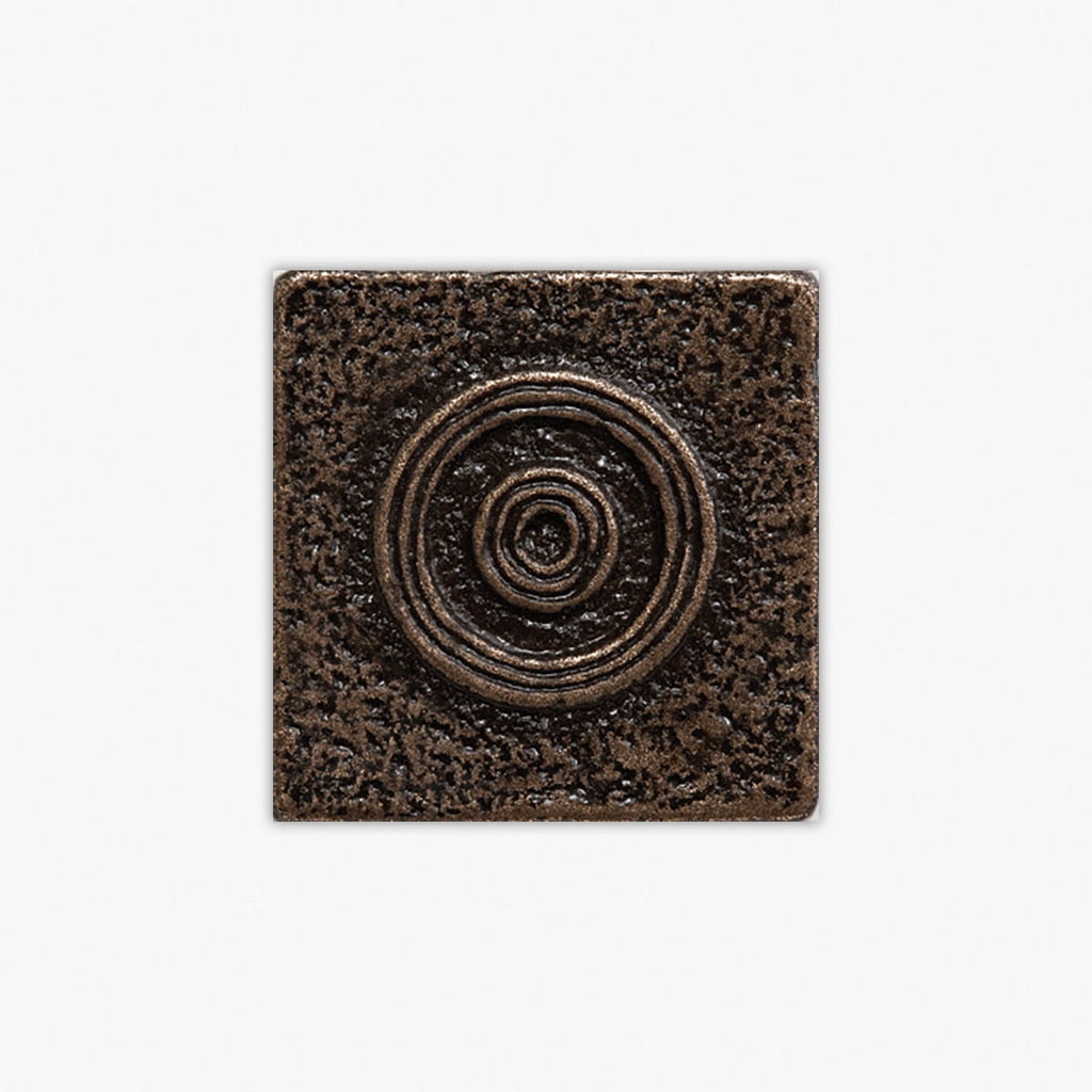 Bronze Natural Circles Polyurethane 1x1 Decorative Insert