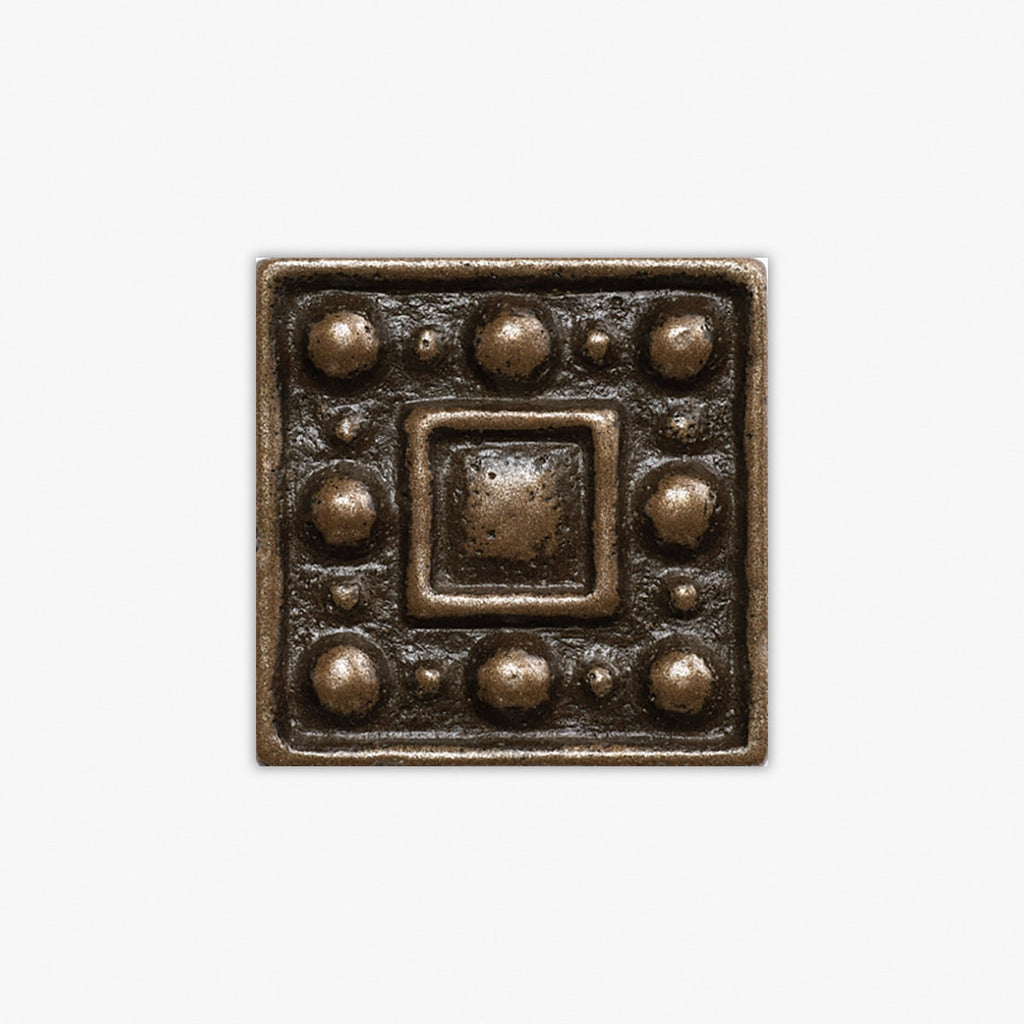 Bronze Natural Dots Polyurethane 1x1 Decorative Insert