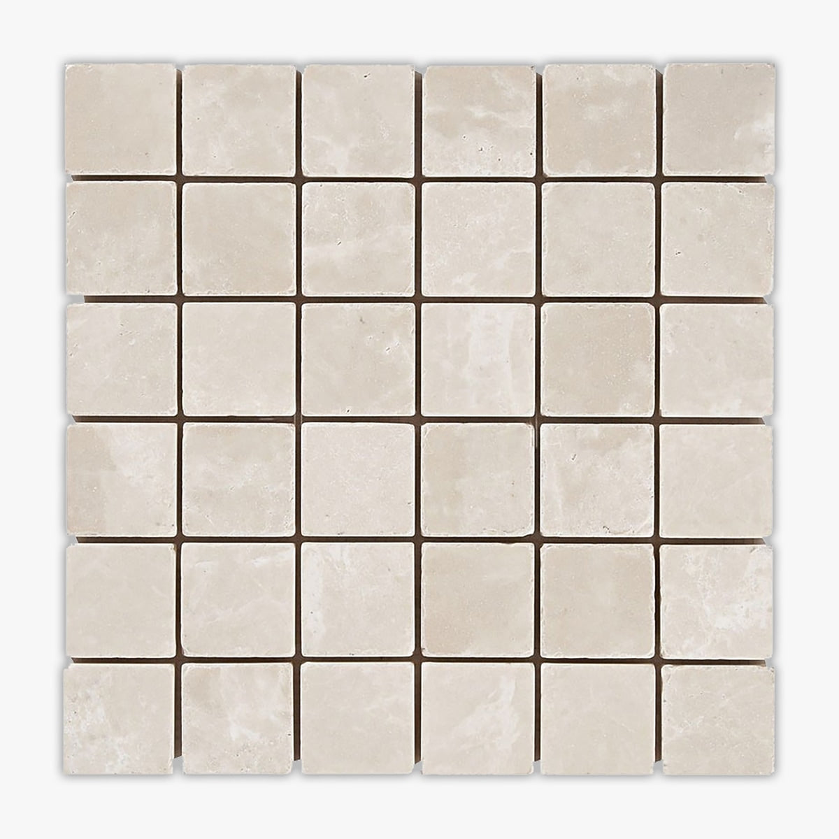 Botticino Tumbled 2x2 Square Marble Mosaic – TilePoint