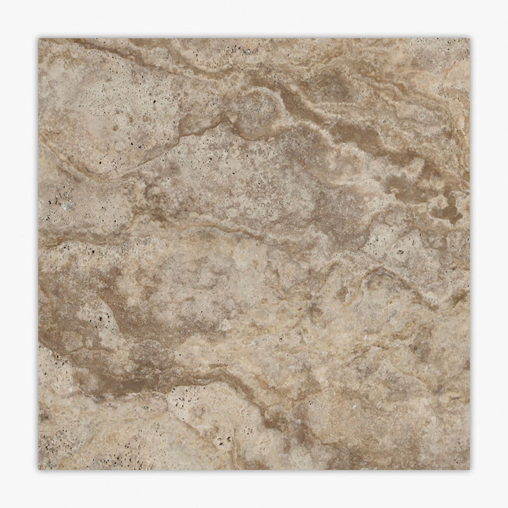 Scabos Honed Filled 18x18 Travertine Tile