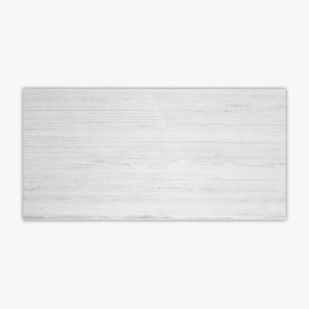 Solto White Vein-Cut Polished 12x24 Marble Tile