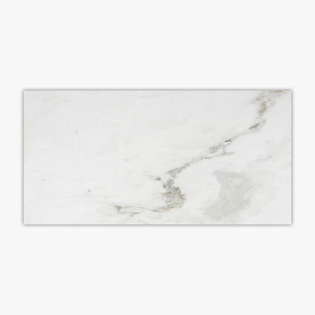Daphne White Honed 6x12 Marble Tile