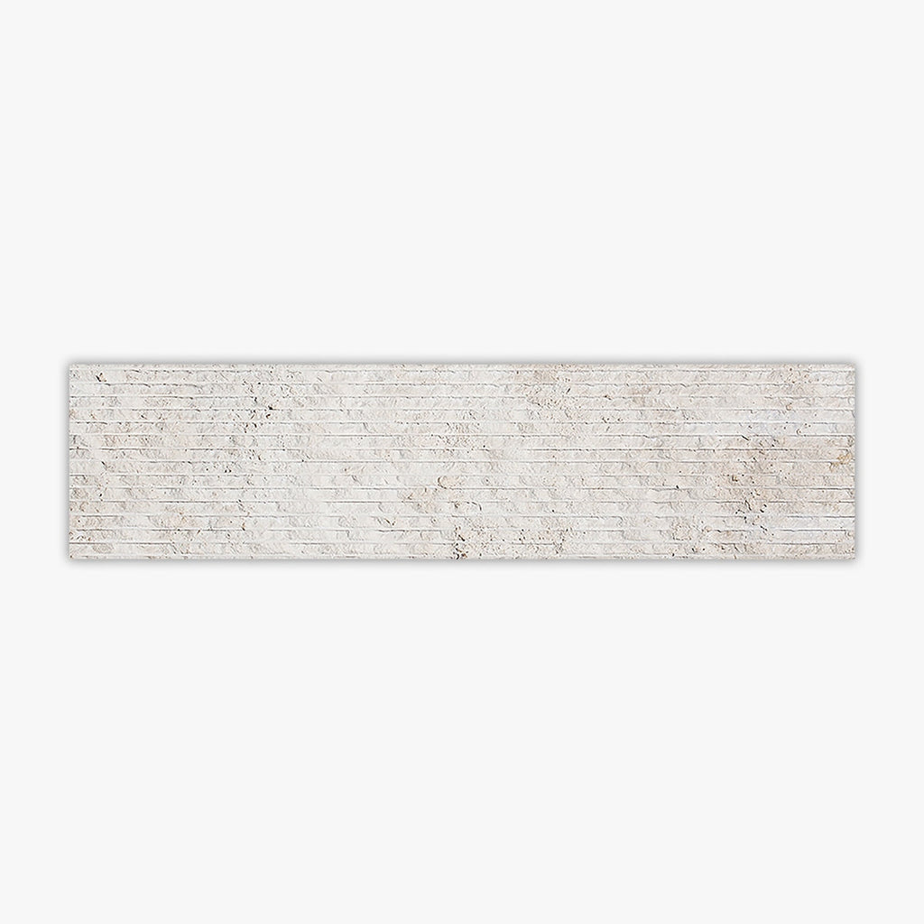 Ivory Stria 6x24 Travertine Wall Tile