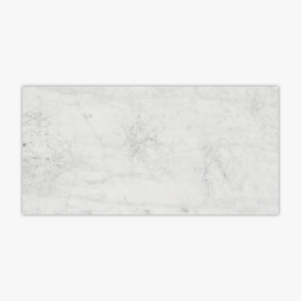 Bianco Carrara Honed 18x36 Marble Tile