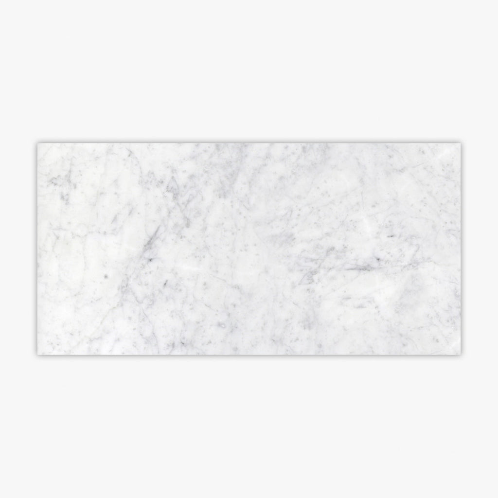 Bianco Carrara Polished 18x36 Marble Tile