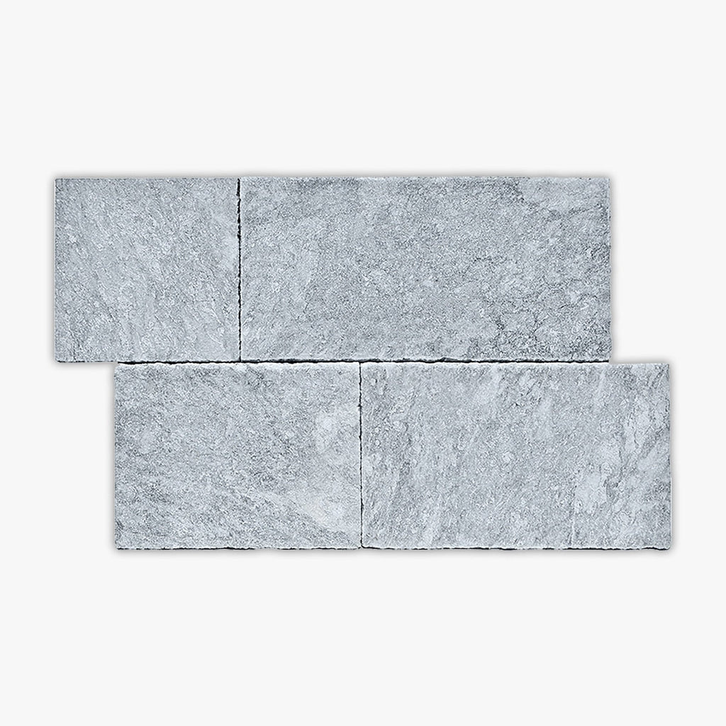 Afyon Grey Grained Texture Linear Pattern Marble Paver