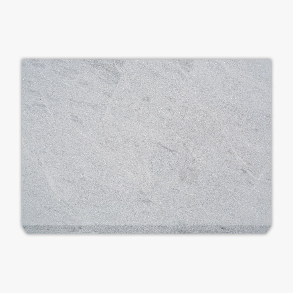 Solto White Grained Texture 16x24 Marble Paver
