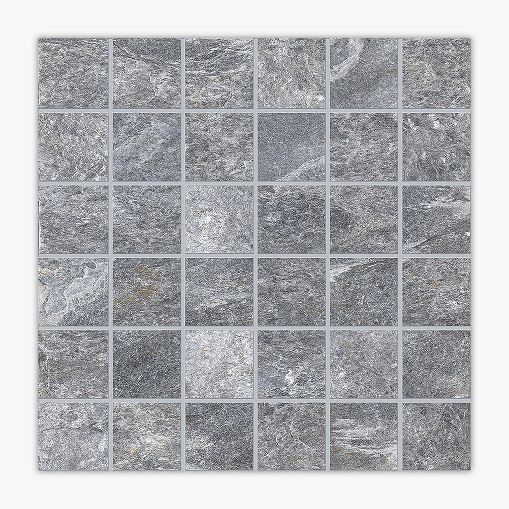 Rosetta Silver Matte 2x2 Square Porcelain Mosaic