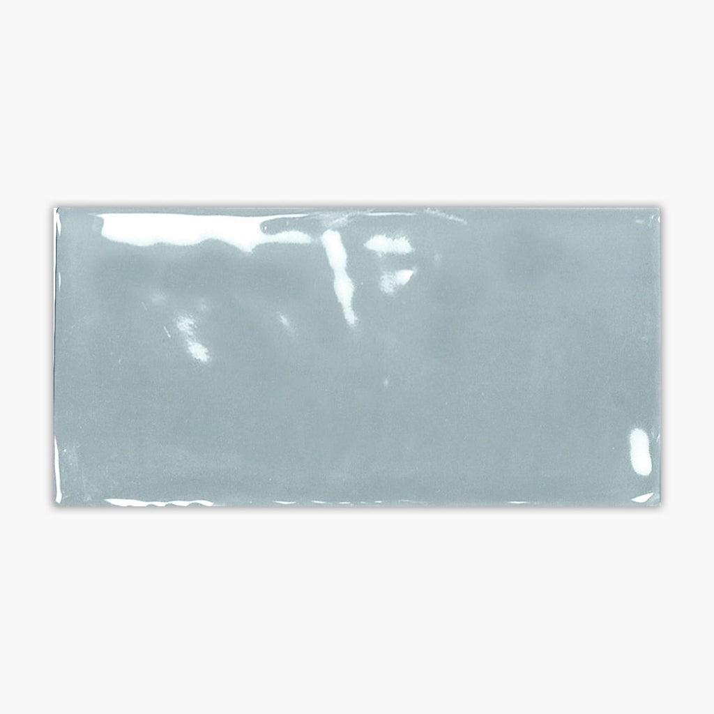 Serenity Baby Blue Glossy 2 1/2x5 Ceramic Wall Tile