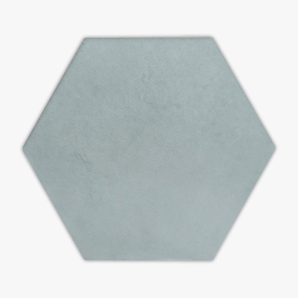Serenity Baby Blue Hexagon Matte 4 Porcelain Tile