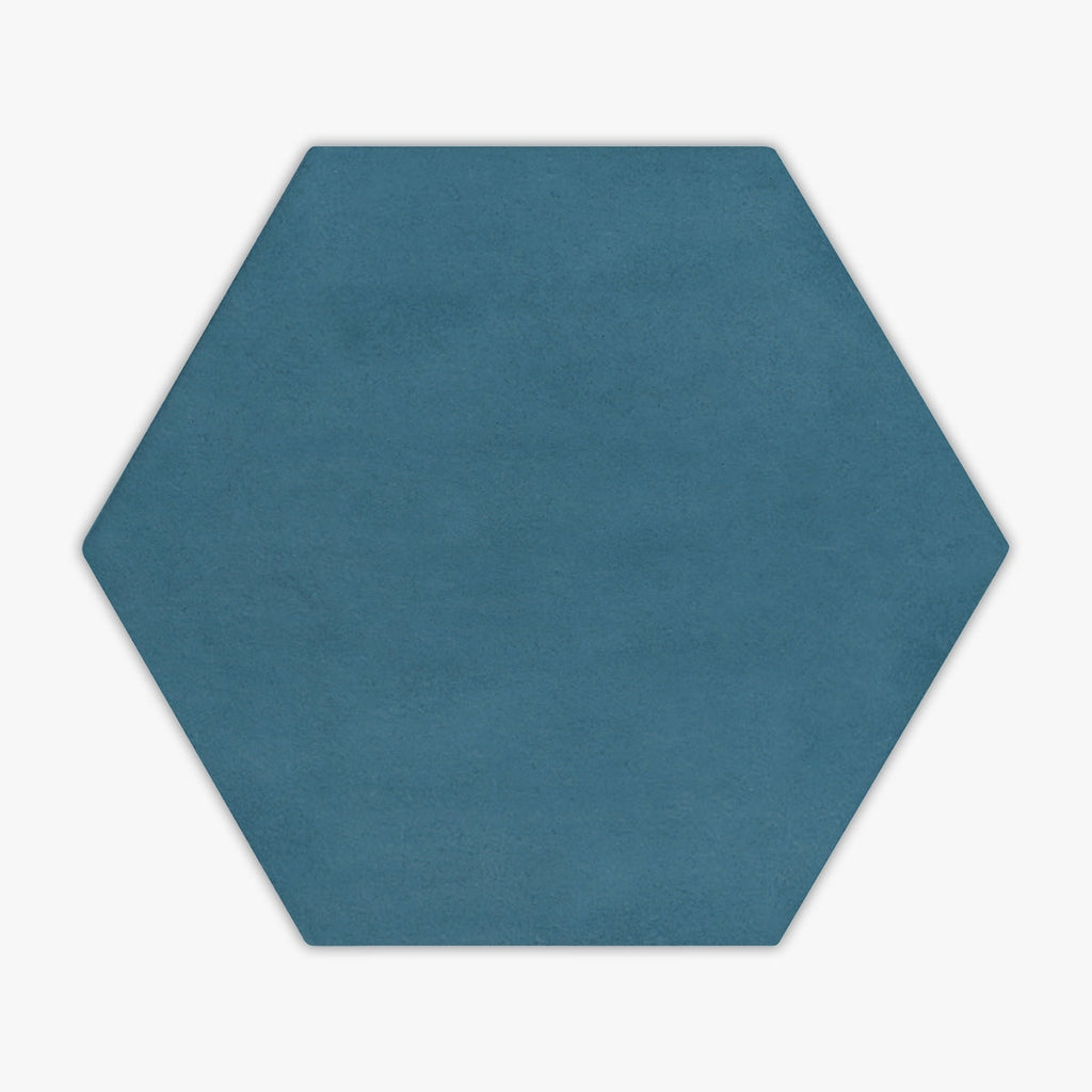 Serenity Dark Blue Hexagon Matte 4 Porcelain Tile